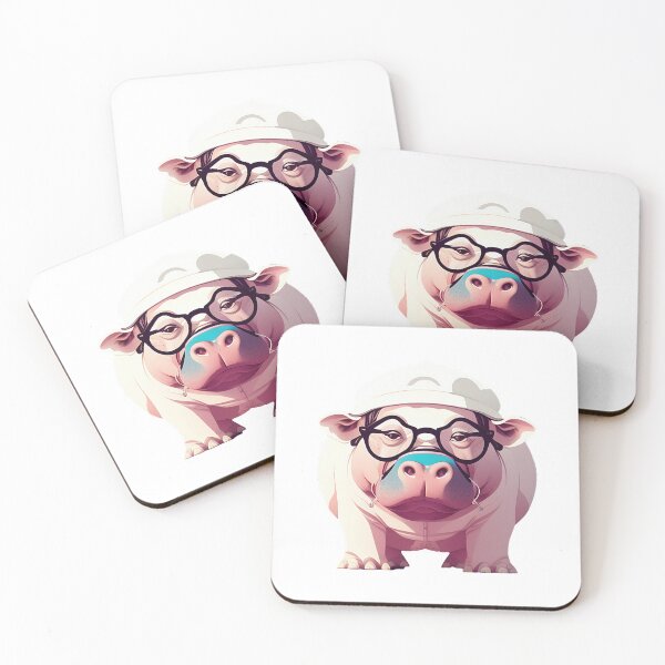 Item preview, Cute baby hippo illustration 3 designed and sold by vishalraifx.