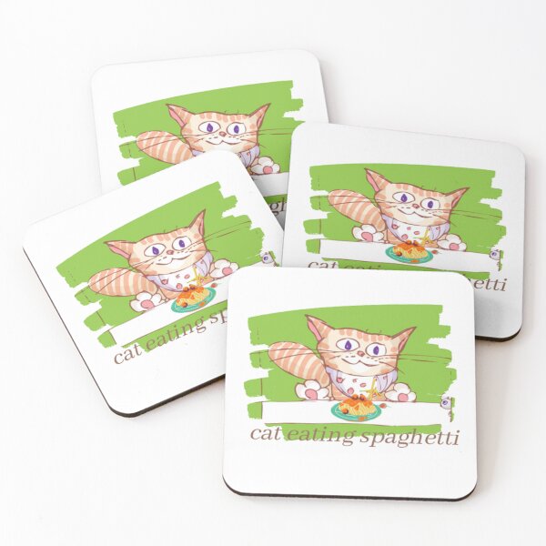 Item preview, Cat eating spaghetti  designed and sold by Filip  Zubac.