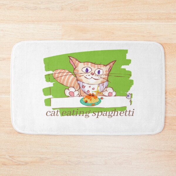 Item preview, Cat eating spaghetti  designed and sold by Filip  Zubac.