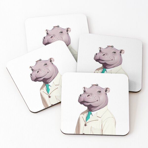 Item preview, Cute baby hippo illustration 4 designed and sold by vishalraifx.