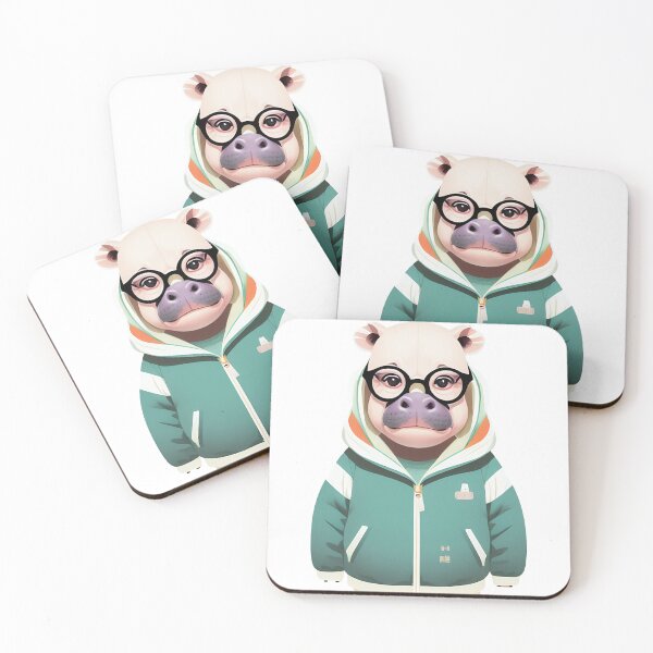 Item preview, Cute baby hippo illustration 5 designed and sold by vishalraifx.
