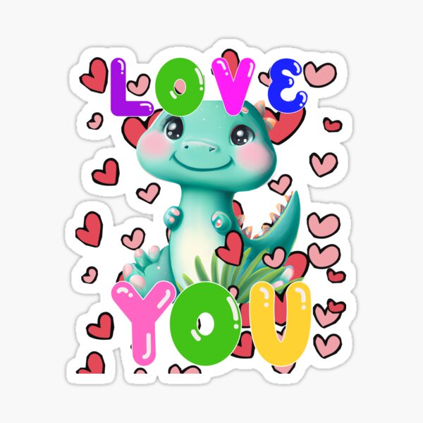 Gift Sticker : Lickalottapus Dino Funny For Lesbian Valentines Day Dinosaur  Kids