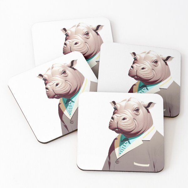 Item preview, Cute baby hippo illustration 7 designed and sold by vishalraifx.