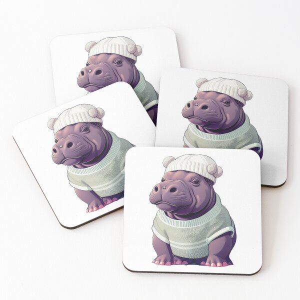 Item preview, Cute baby hippo illustration 8 designed and sold by vishalraifx.