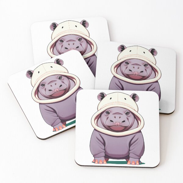 Item preview, Cute baby hippo illustration 9 designed and sold by vishalraifx.