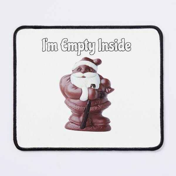 Item preview, Emo Christmas Shirt Chocolate Black Santa Claus I'm Empty Inside Funny designed and sold by funnytshirtemp.