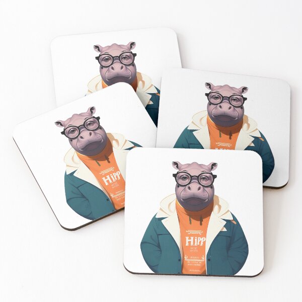 Item preview, Cute baby hippo illustration 11 designed and sold by vishalraifx.