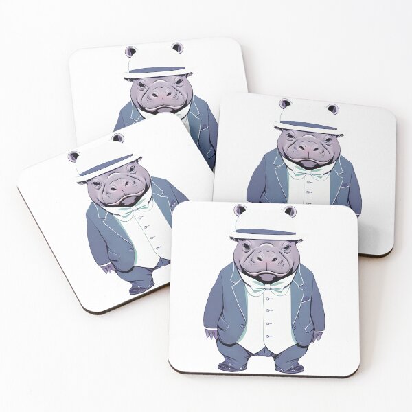 Item preview, Cute baby hippo illustration 12 designed and sold by vishalraifx.