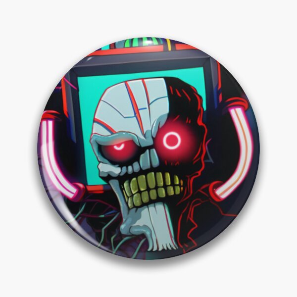 Item preview, Robot Skull CRT designed and sold by stabpunch.