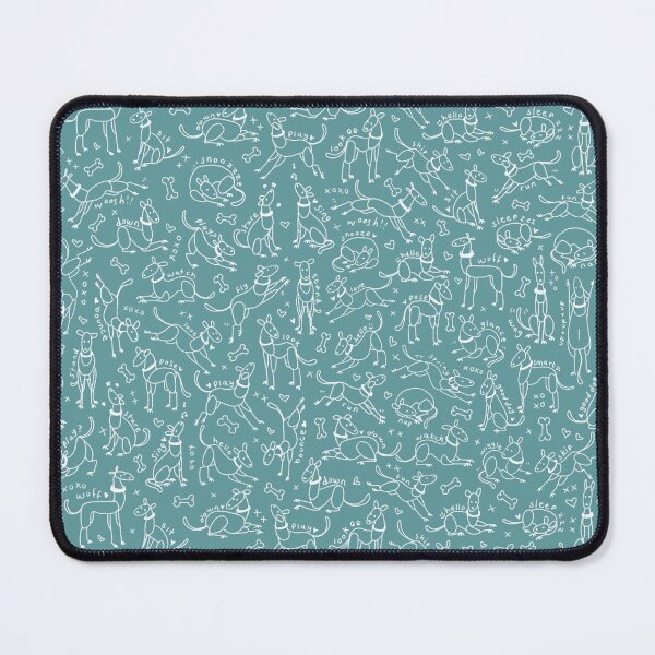 Item preview, Stick Dogs on Teal designed and sold by Elspeth Rose Design.