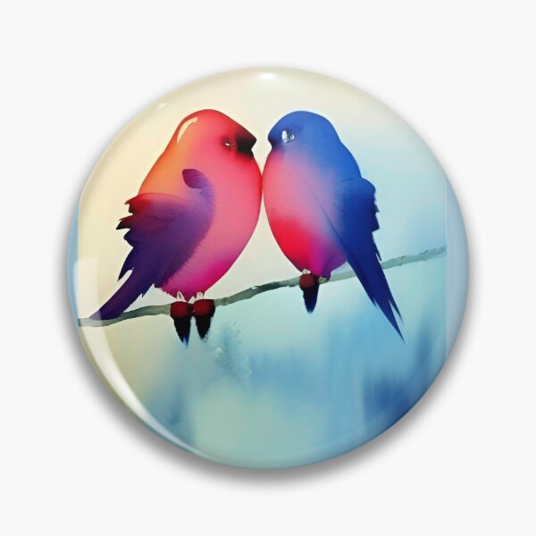 Item preview, A couple of birds in love Valentine's Day  designed and sold by rockate.