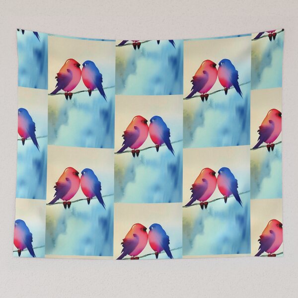 Item preview, A couple of birds in love Valentine's Day  designed and sold by rockate.