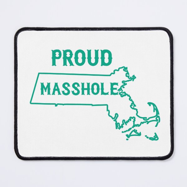 Item preview, Proud Masshole Massachusetts Pride Map designed and sold by funnytshirtemp.