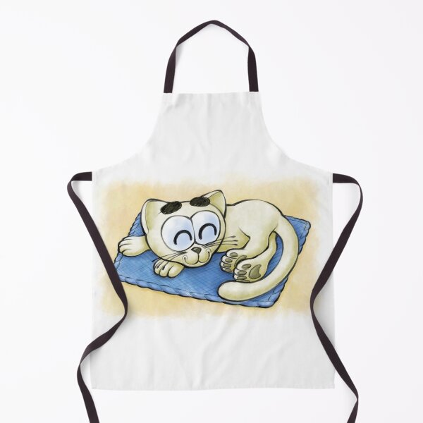 Item preview, Sleeping Kitten (Yellow and Blue) - Happy Kittens Cat Drawing designed and sold by TomsZoo.