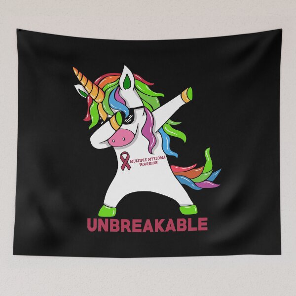 Item preview, Multiple Myeloma Awareness Unicorn Warrior Unbreakable designed and sold by Adolfo114.