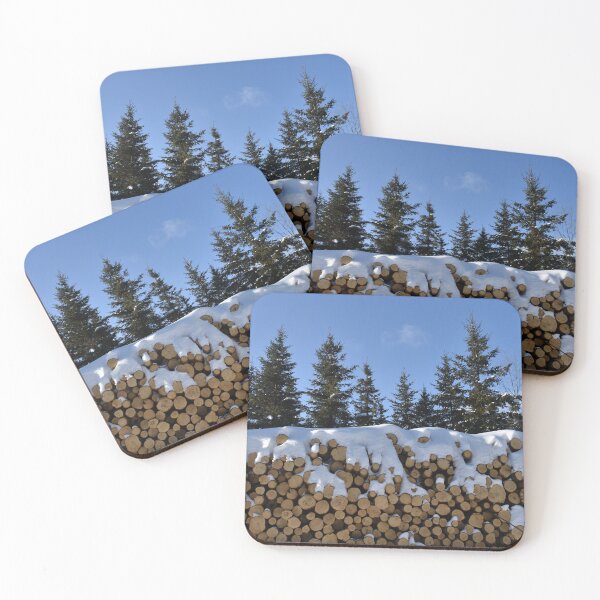 Item preview, A cord of wood in winter designed and sold by Claude Laprise.