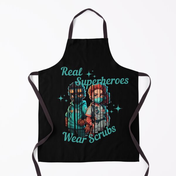 Item preview, Real Superheroes Wear Scrubs designed and sold by designerpriti.