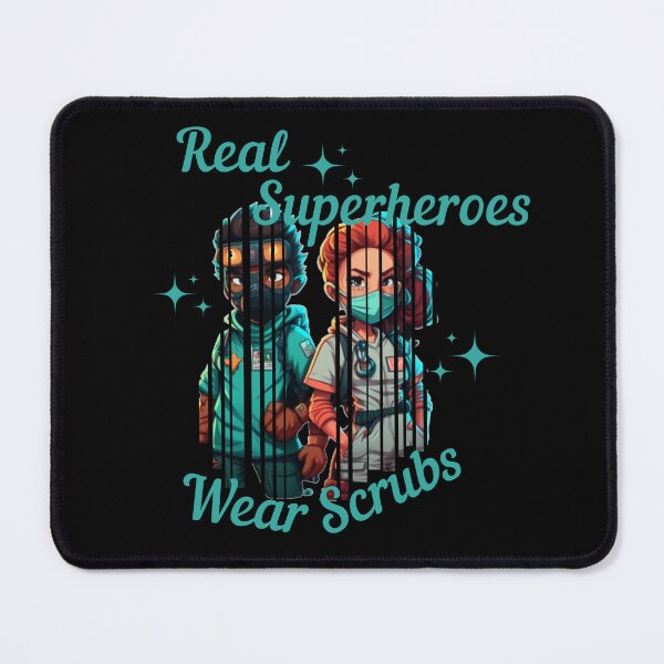 Item preview, Real Superheroes Wear Scrubs designed and sold by designerpriti.