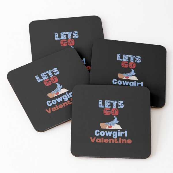 Item preview, lets;s go, cowgirl Valentine Western Texas Style designed and sold by elisarasada.