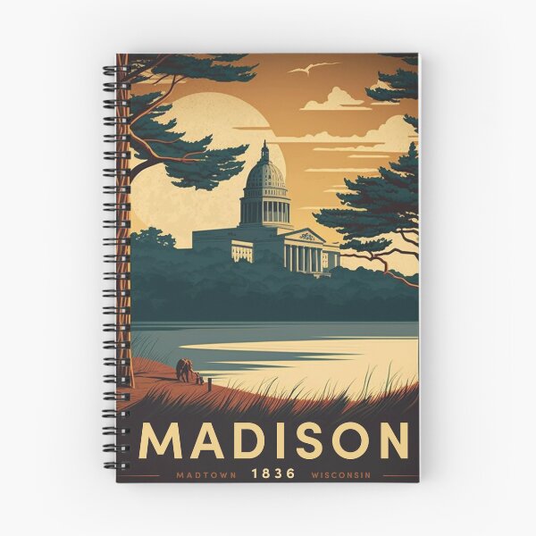 Item preview, Madison, Wisconsin - National Park Style Poster designed and sold by ArtipactDesign.