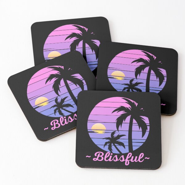 Item preview, Blissful, Blissful Beach, Tropical Vintage Sunset, Beach Lifestyle, Girl's Trip designed and sold by Sun Sand & Sea Art.