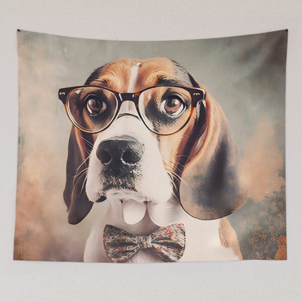 Item preview, Bertie the short sighted beagle designed and sold by EmilyDayDreams.