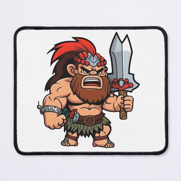 Item preview, Male Barbarian sticker designed and sold by Digital-Space.