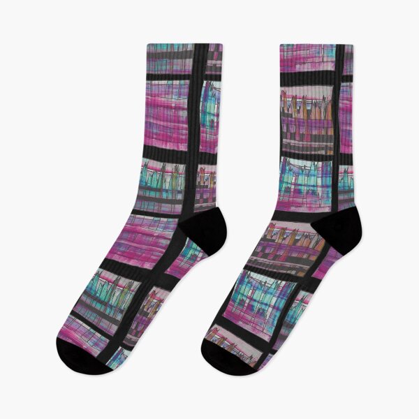 Item preview,  Liminal Space in Pink, Light Blue and Purple through 4 windows designed and sold by BlackArtichoke.
