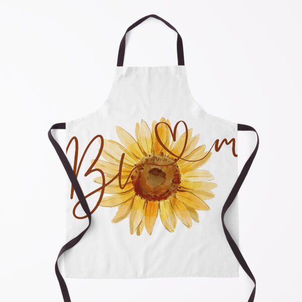 Item preview, Bloom Sunflower Watercolor Calligraphy print designed and sold by Shery's Studio.