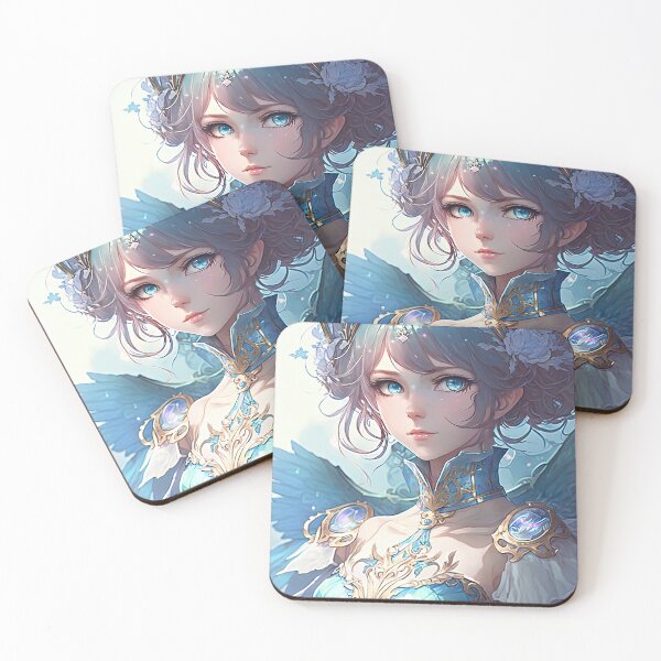 Item preview, A fantasy elf female bishop in a blue pastel dress designed and sold by PJGartui.