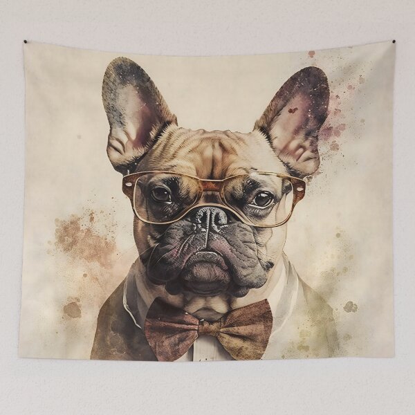 Item preview, Butch, the short sighted French bulldog designed and sold by EmilyDayDreams.