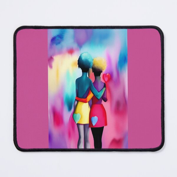 Item preview, A couple of women in love Valentine's Day with hearts designed and sold by rockate.