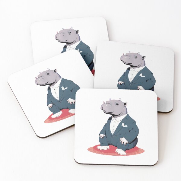 Item preview, Cute baby hippo illustration 18 designed and sold by vishalraifx.