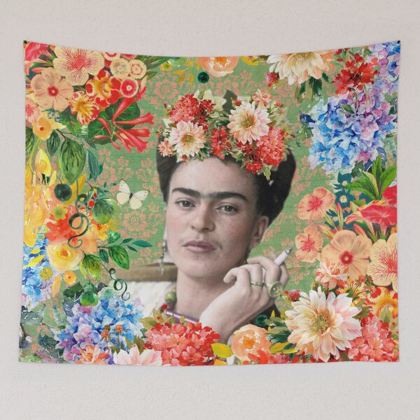 Item preview, Frida Kahlo Flowered designed and sold by Muycote.