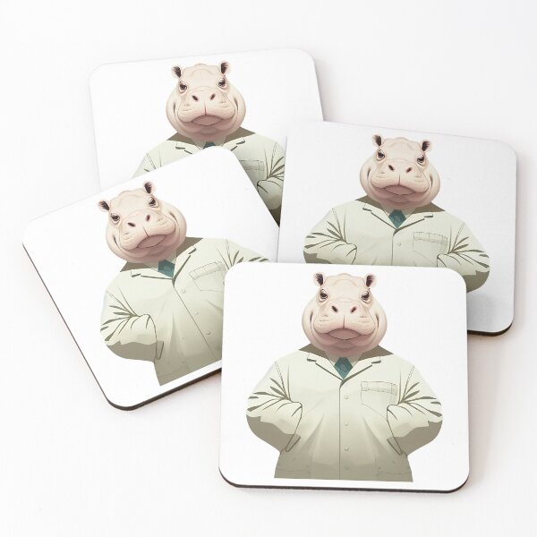 Item preview, Cute baby hippo illustration 19 designed and sold by vishalraifx.