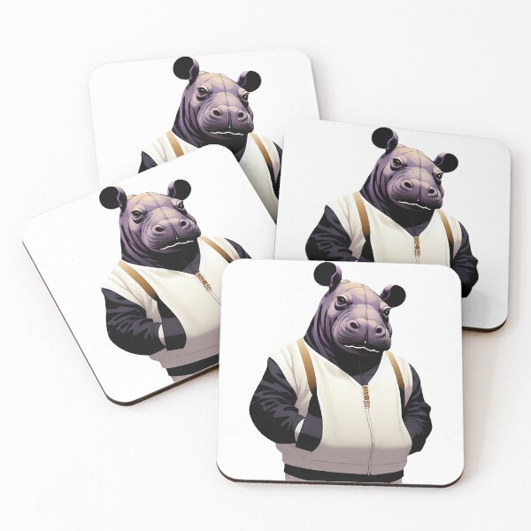 Item preview, Cute baby hippo illustration 20 designed and sold by vishalraifx.