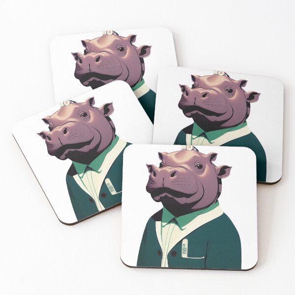 Item preview, Cute baby hippo illustration 21 designed and sold by vishalraifx.