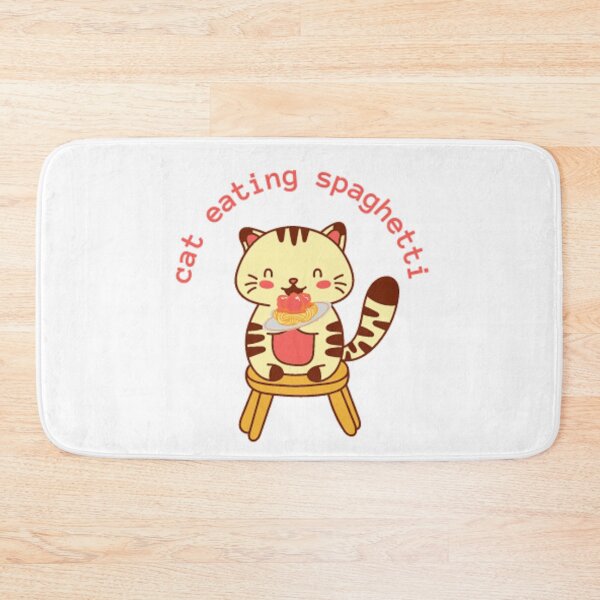 Item preview, cat eating spaghetti , funny  designed and sold by Filip  Zubac.