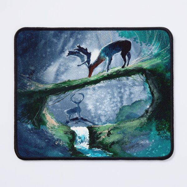 Item preview, Watercolor deers in the forest designed and sold by MaryWatercolor.