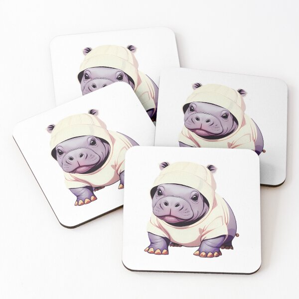 Item preview, Cute baby hippo illustration 22 designed and sold by vishalraifx.