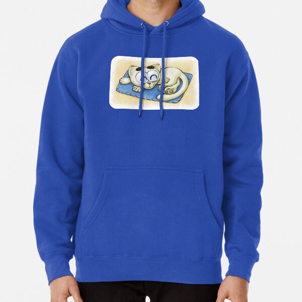 Item preview, Sleeping Kitten (Yellow and Blue) - Happy Kittens Cat Drawing designed and sold by TomsZoo.