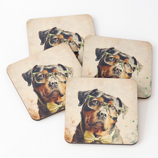 Item preview, Harley, the short sighted rottweiler designed and sold by EmilyDayDreams.
