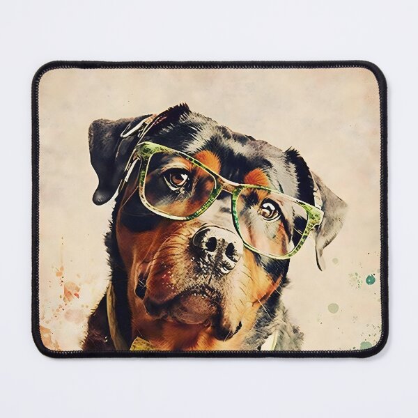 Item preview, Harley, the short sighted rottweiler designed and sold by EmilyDayDreams.