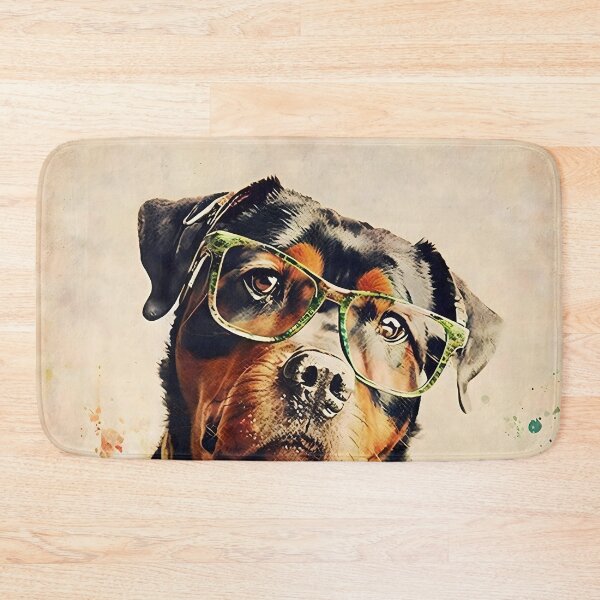 Item preview, Harley, the short sighted rottweiler designed and sold by EmilyDayDreams.