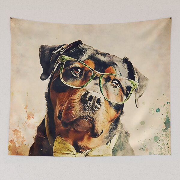 Item preview, Harley, the short sighted rottweiler designed and sold by EmilyDayDreams.