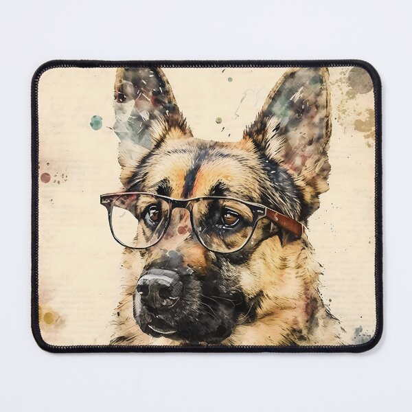 Item preview, Duke, the short sighted German shepherd designed and sold by EmilyDayDreams.