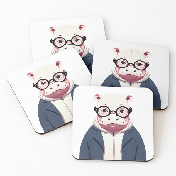 Item preview, Cute baby hippo illustration 26 designed and sold by vishalraifx.