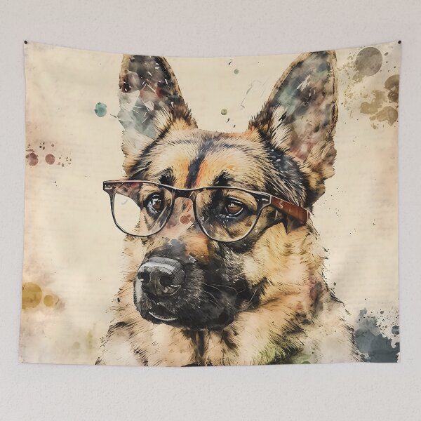 Item preview, Duke, the short sighted German shepherd designed and sold by EmilyDayDreams.