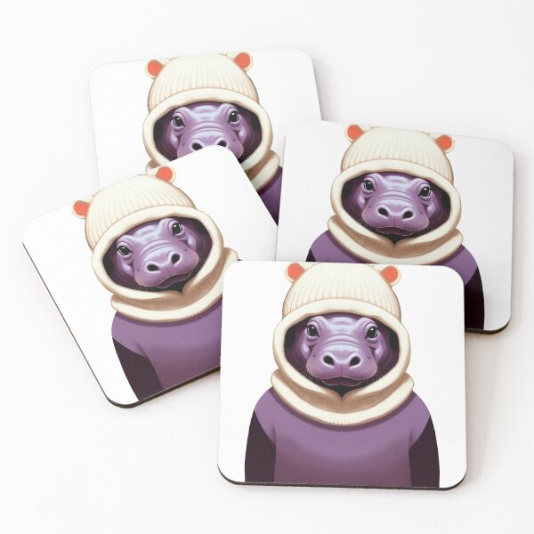 Item preview, Cute baby hippo illustration 23 designed and sold by vishalraifx.