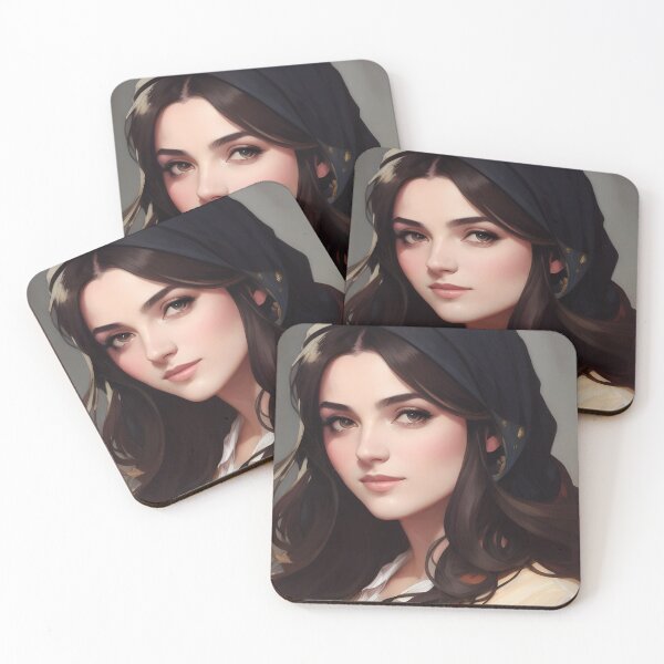 Item preview, beautiful woman wearing a cap on her head designed and sold by LEVI SALVIAN JANITRA.